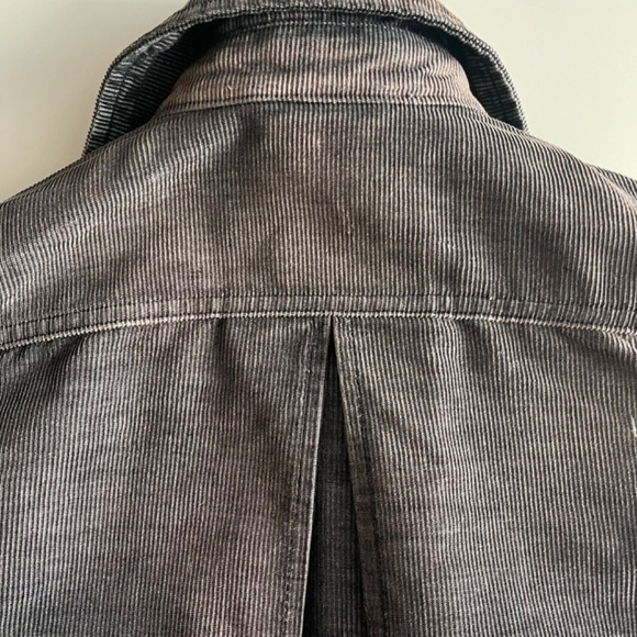 Diesel Black Brown Corduroy Double Breasted Short Jacket Vintage Pristine - Picture 9 of 13